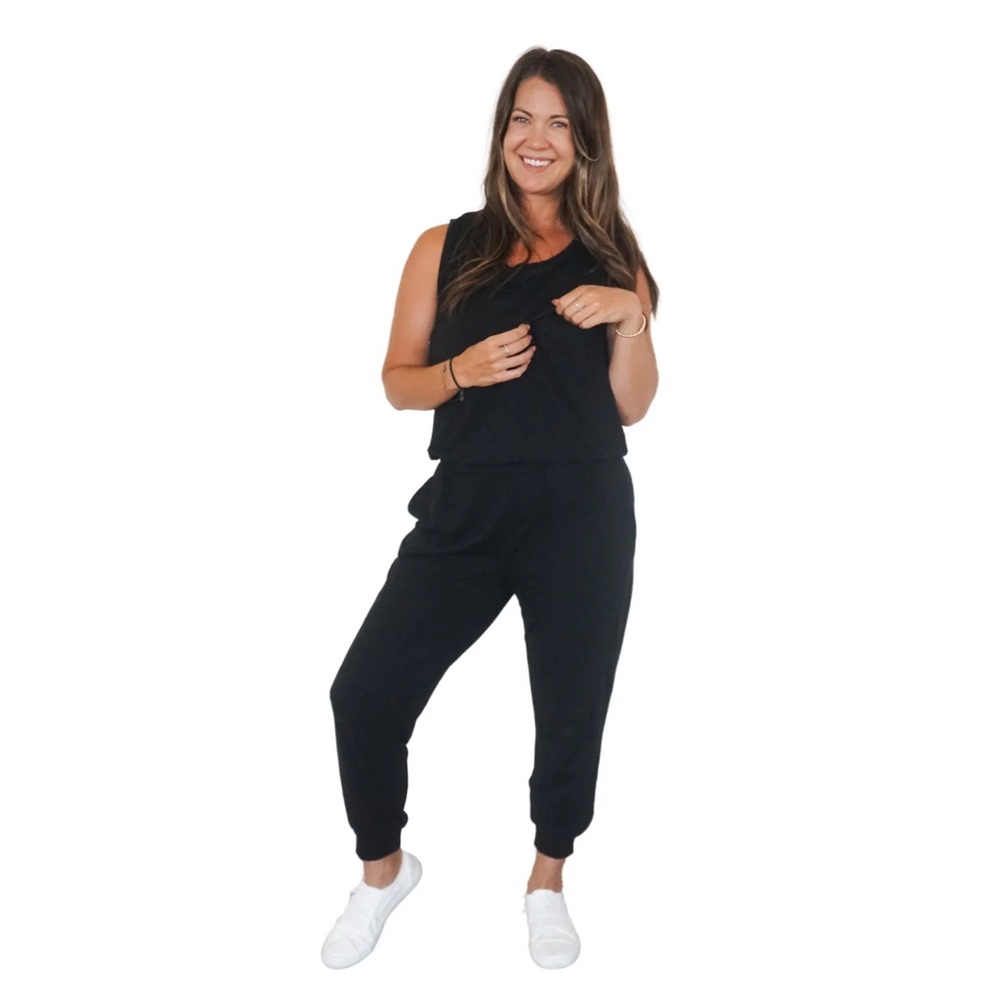 Nursing athletic jumpsuit